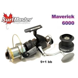 Безынерционая катушка Surf Master Maverik MA с байтраннером
